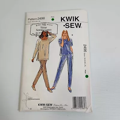 Kwik Sew Pattern 2496: XS-XL Misses Tunic Top & Pants Unopened • $14.99