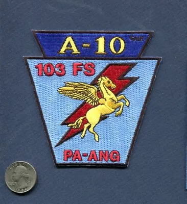 103rd FS A-10 Thunderbolt II USAF PA ANG Squadron Patch • $10.99