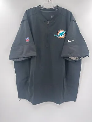 Miami Dolphins Team Issued Nike Grey Windbreaker New* Size 2xl • $32.99