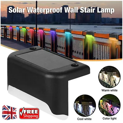 £13.55 • Buy Solar LED Deck Lights Path Garden Patio Pathway Stairs Step Fence Lamp Outdoor