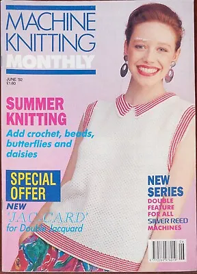 Machine Knitting Monthly Pattern Magazine June 1992 Vintage Iris Bishop Ladies • £6.49