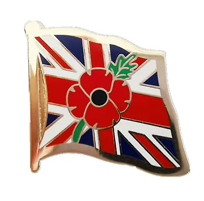 £3.99 • Buy 2022 UK Poppies Pin Badge Brooch Remembrance Union Jack Lest We Forget Memorial