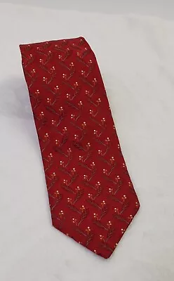 Holiday Tie -Thanksgiving Christmas - Wheat / Berries - Red / Gold • $4.99