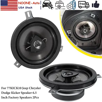 For 77KICK10 Jeep Chrysler Dodge Kicker Speaker 6.5 Inch Factory Speakers 2Pcs • $89.89