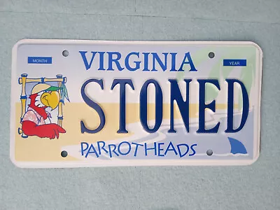 Expired Virginia DMV Issued Jimmy Buffet Parrot Head License Plate Gift Souvenir • $169