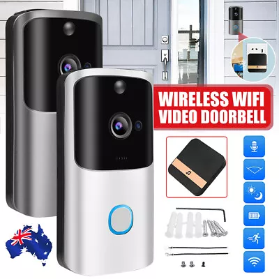 Wireless Doorbell Smart Intercom WiFi HD Video Phone Camera Ring Door Bell Home • $51.85