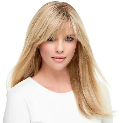Women Natural Long Straight Wig Blonde Wigs Cosplay Full Hair With Bangs Stylish • £18.99