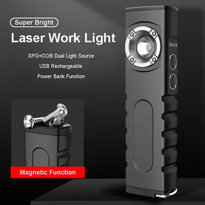 Super Bright LED Rechargeable Work Light Magnetic Flashlight Torch Camping Lamp • $22.99