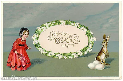 Lovely Small Fille. Pretty Girl. Egg. Oeuf. Lapin. Rabbit. Joyeuses Paques • $23.87