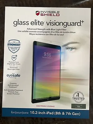 $24.95 • Buy ZAGG InvisibleShield Glass Elite VisionGuard+ Blue Light Filter Protector-10.2”