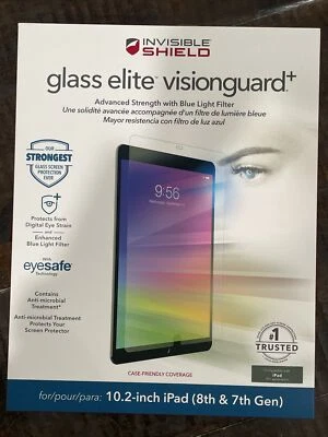 $24.95 • Buy ZAGG InvisibleShield Glass Elite VisionGuard+ Blue Light Filter Protector-10.2”