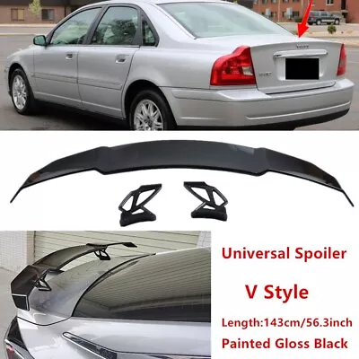 Fit For Volvo S80 99-06 Rear Trunk Lid Racing Spoiler ABS Wing Universal Painted • $99.88