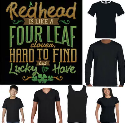 $15.66 • Buy ST PATRICKS DAY T-SHIRT Redhead Ginger Red Head Paddys Irish Unisex Tee Top