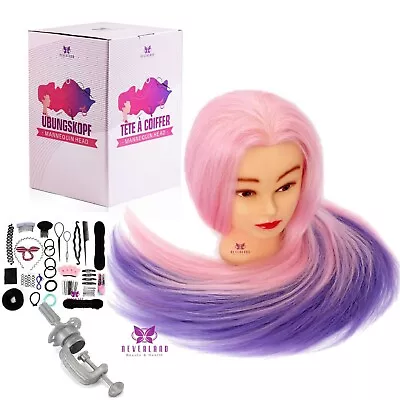 24inch Training Head Hairdressing Styling Practise Salon Mannequin Doll Clamp UK • £19.99