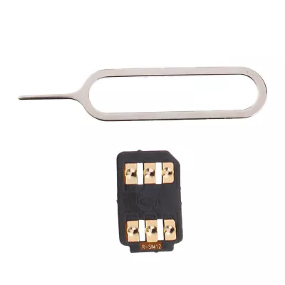 R-SIM12 Adapter For   6 6s 7 8 Plus X 4G RSIM Unlock   11.2 10.3 • £6.96