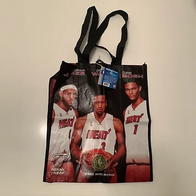 Miami Heat Reusable Tote Bag Wade Bosh Lebron James • $15