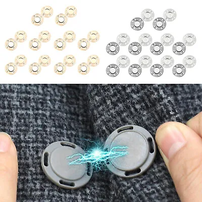 10 Pairs Of Button Fasteners Snap Fasteners Sewing Coats Closure For Bag DIY • £8.96