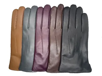 Men's Sheepskin Leather Full Lined Rabbit Fur Gloves • $39.99