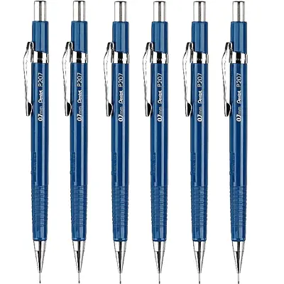 NEW 6x Pentel P207 Mechanical Drafting Pencil 0.7mm Pacer Premium Metal Tip BULK • $69.95