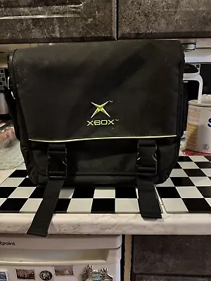 Vintage Official Microsoft Original XBOX Carrying Case Travel Bag-Messenger Bag • £10