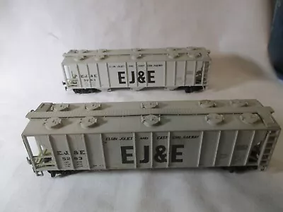 2ej&e 50 Ft. 3 Bay Covered Hoppers. Excellent Plus Cond. H.o. Scale A.m.c Models • $26