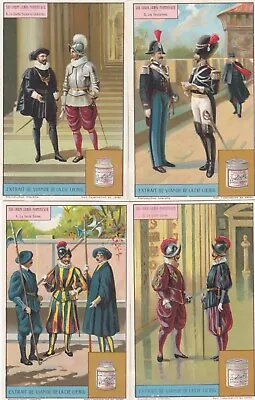 Liebig 6 Cards EX/EX: S1167 The Vatican Guards (Belgium) (1925) • $5.60