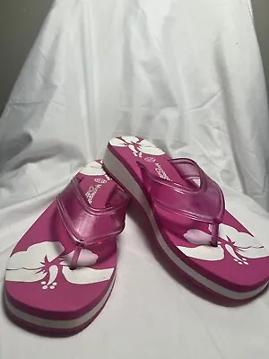 Ladies Pre-owned Sz11-12 Pink FlipFlop Montego Bay Club Excellent Condition B26 • $9