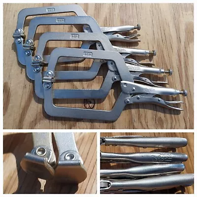 LOT Of (4) VISE-GRIP 9SP SWIVEL PAD LOCKING PLIERS CLAMP (3) IRWIN 1 (Older USA) • $79.99