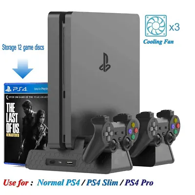 $30.96 • Buy PS4 Stand For Playstation 4/PS4 Slim/PS4 Pro,PS4 Pro Vertical Stand With Cooler