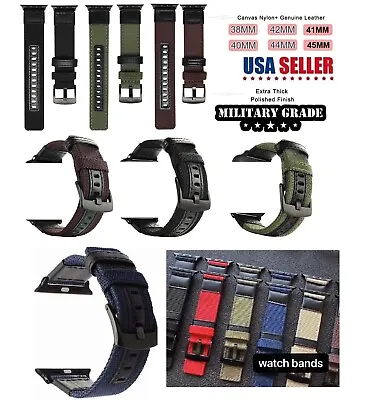 $16.54 • Buy Military Sports Watch Band Strap For Apple Watch 38/40/41/42/44/45mm IWatch SE7