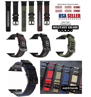 Military Sports Watch Band Strap For Apple Watch 38/40/41/42/44/45mm IWatch SE7 • $17.02