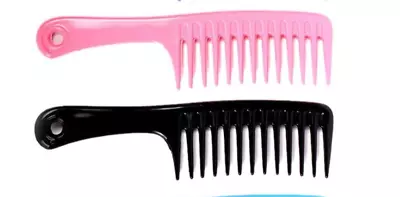 Wide Tooth COMB Hair Brush Massage Scalp Head Styling Salon HAIR Detangler • £2.70