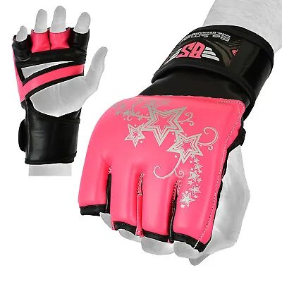 Women MMA Gloves Boxing Punch Kick Boxing UFC Muay Thai Training Sparring Padded • $17.99