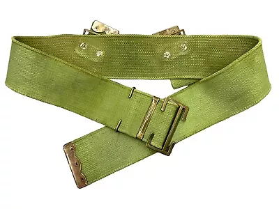 WW1 British P08 Web Belt With Green Blanco • £121.64