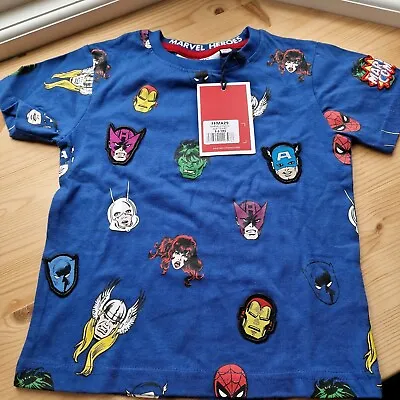 Marvel Heroes T Shirt Age3-4 BNWT • £15