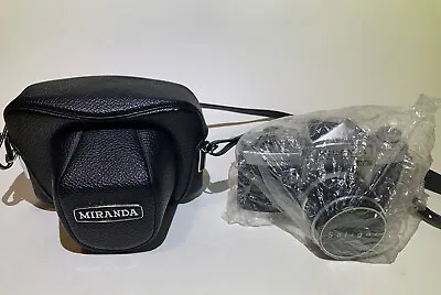 Vintage Miranda Sensomat Film Camera W Miranda 50mm F/1.8 Lens And Leather Case • $69.99