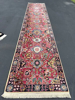 Antique American Karastan Kirman Runner  2'6 X12' • $1750