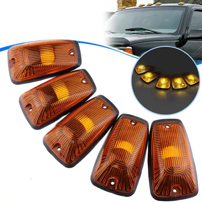 Cab Roof Parking Marker Clearance Lights 5 Piece Kit For Chevy GMC Truck • $39.66