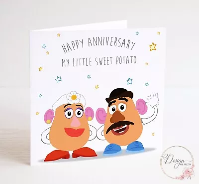TOY STORY Anniversary Card - Mr & Mrs Potato Head - My Little Sweet Potato  • £3.20