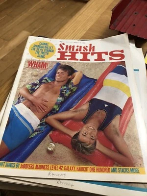 £5 • Buy Smash Hits Magazine August 18-31 1983 - Wham Sting  Bowie Whitesnake The Truth