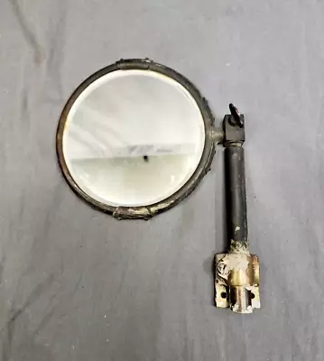 VtG Shaving Mirror Brass Swivel Wall Mount Beveled Industrial Antique As-is • $32.88