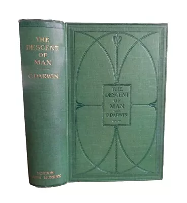 1906 The Descent Of Man By Charles Darwin  • $37.29