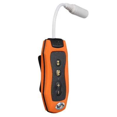 8GB MP3 Player Swimming Underwater Diving Spa + FM Radio  Headphones Orange B1h • $21.99