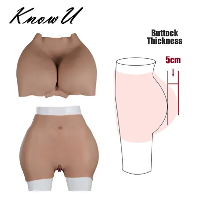£182.11 • Buy KnowU Silicone Panty Thick Hip Pad Full Hip Pants For Cosplay Crossdresser
