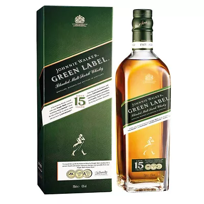 Johnnie Walker Green Label 15 Year Old Blended Scotch Whisky • $105