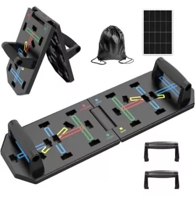 DELUXEFIT Foldable Push Up Board  9 In 1 Boards SPORTS ACCESSORIES • £29.45