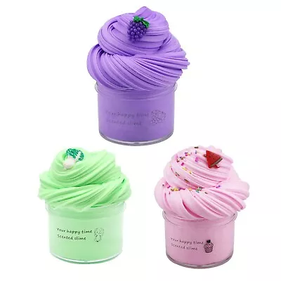 $8.20 • Buy DIY Butter Slime Fruit Kit Soft Non-Sticky Cloud Slime Scented Toy Kid Gift 70ml