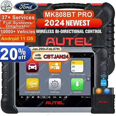 2024 Autel MaxiCOM MK808BT PRO Diagnostic Scan Tool OBD2 Bidirectional Scanner • $780