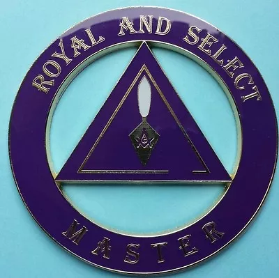 Masonic Royal And Select Master Cut-Out Car Emblem  • $13.99