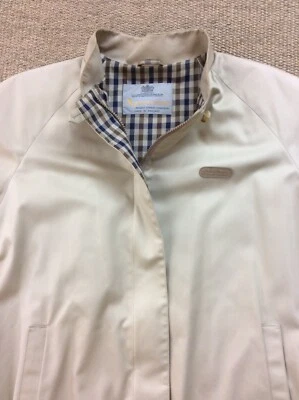 £42.22 • Buy Womans AQUASCUTUM Size 16 Large Beige Harrington Bomber Jacket VGC